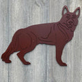 German Shepherd Dog Metal Sign Cutout - Honor the Loyalty and Intelligence of the German Shepherd: Powder Coated Sign Of a GSD