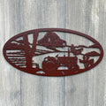Farm Scene Metal Sign Cutout - Vintage Farm Scene Metal Sign - Powder Coated for Long-Lasting Durability