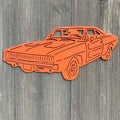 1969 Charger Powder Coated Metal Sign - Iconic Design for Car Enthusiasts 69 Dodge