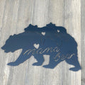 Mama Bear Metal Sign Cutout - Mama Bear Sign - Powder Coated Metal - Bear with Cub Design - Gift for Mom - Mothers Day Gift