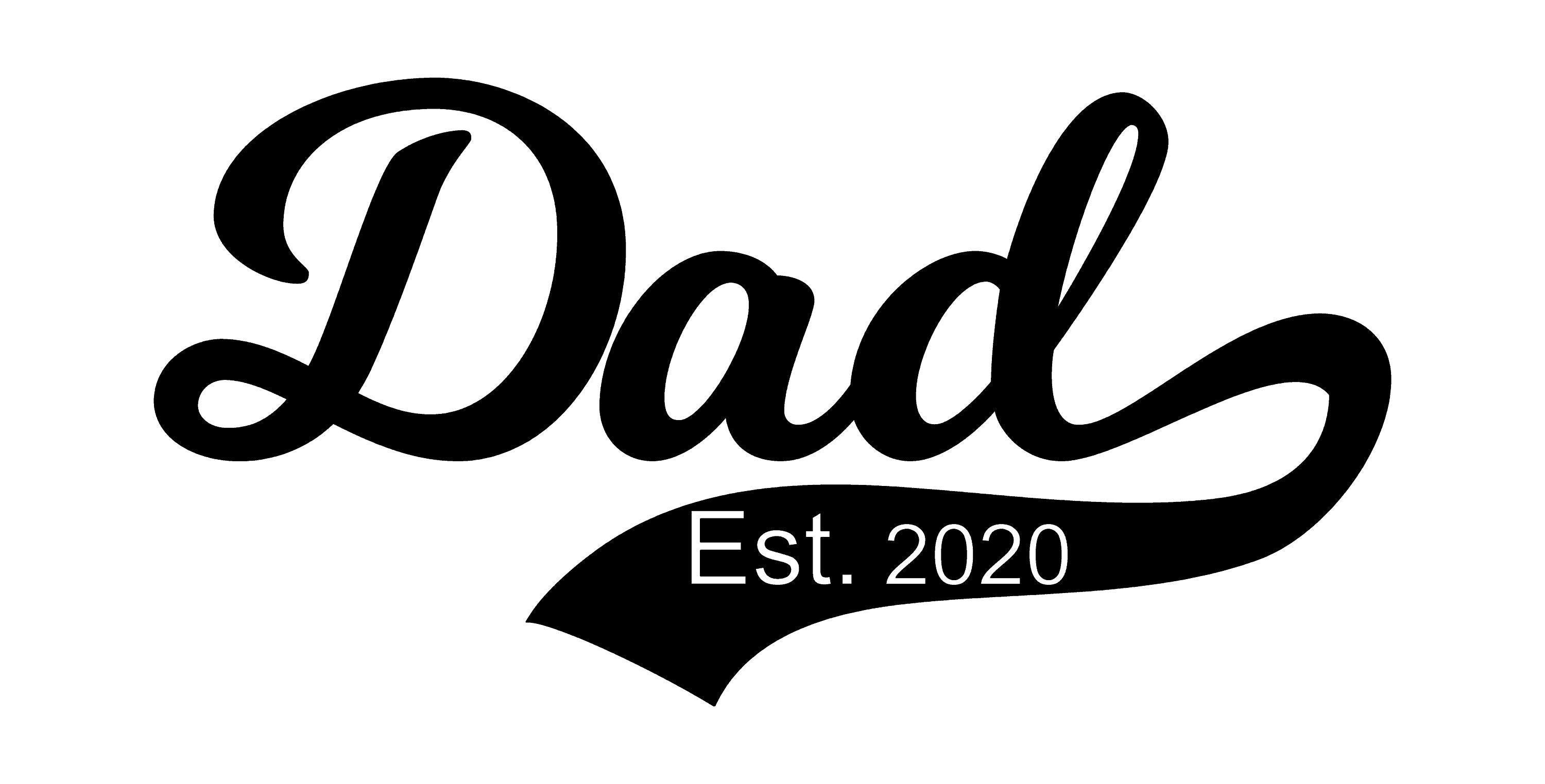 Personalized Dad Monogram - Custom Dad Sign - Perfect For Fathers Day And Birthdays - Powder Coated Metal Sign with Established Year