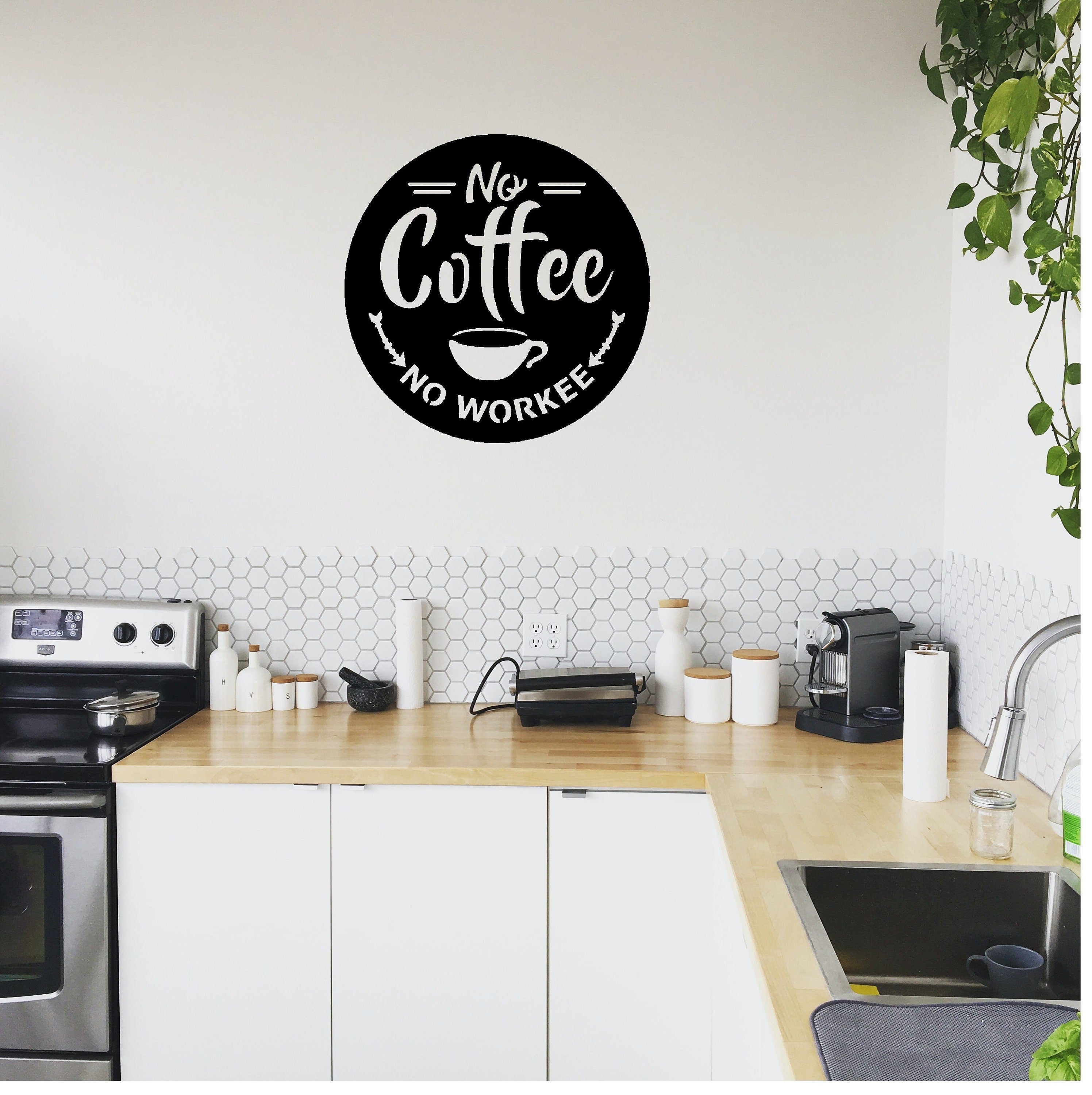 No Coffee No Workee - Coffee lovers - Coffee Shop - Cafe -