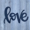 Love Metal Sign Cutout - Love Cursive Metal Sign - Powder Coated Wall Art for Any Room