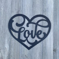 Love Heart Metal Sign Cutout - Valentines Decor - Valentines Gift - Anniversary Gift