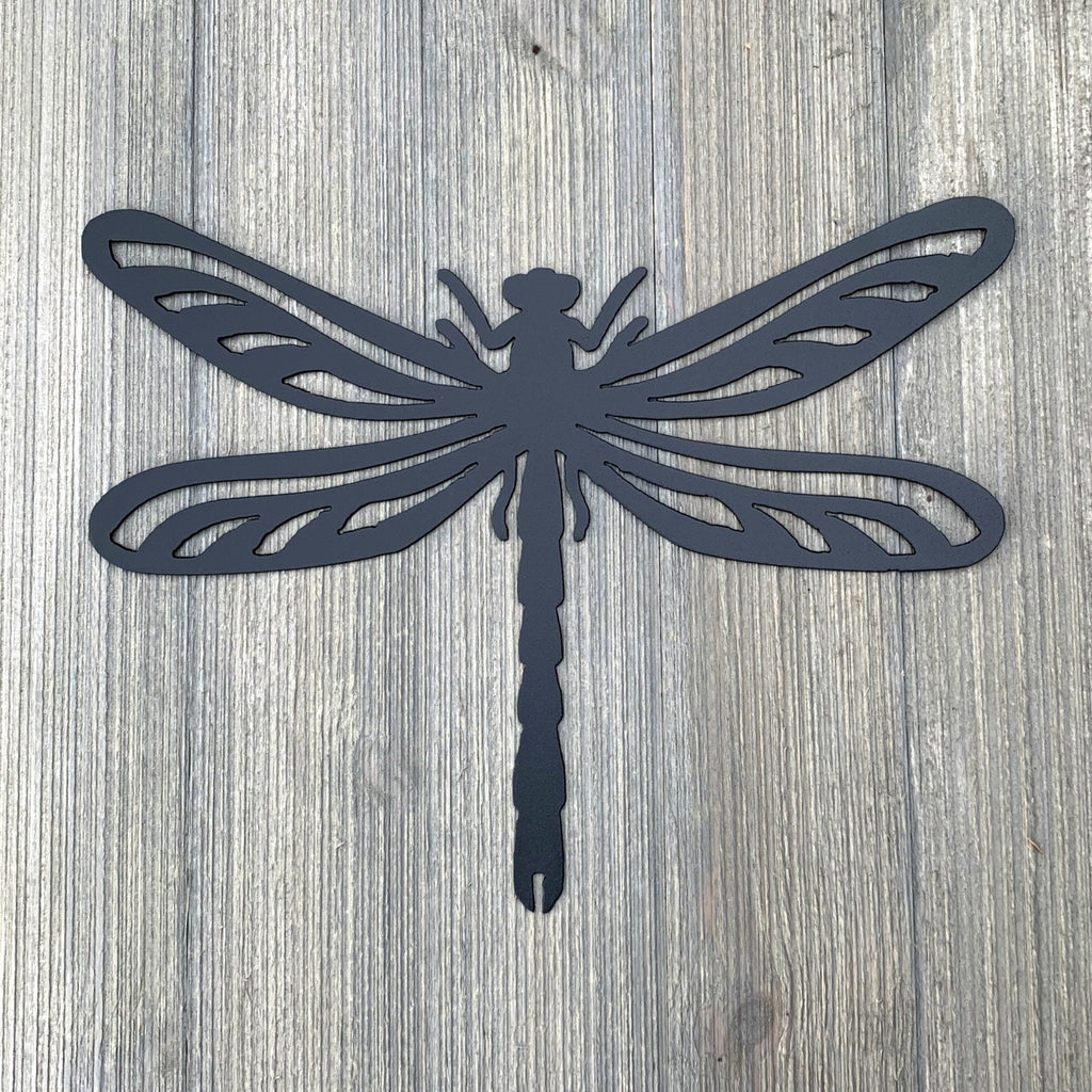 Dragonfly Metal Sign Cutout - Ethereal Dragonfly - Powder Coated Metal Sign - Elegant Dragonfly