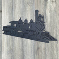 Train Metal sign cutout - Powder Coated Metal Steam Engine Train Sign - A Timeless Piece of Wall Art