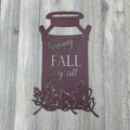 Happy Fall Y'All Metal Sign Cutout - Powder Coated Sign - Farmhouse Decor