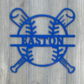 Baseball Monogram Metal Sign Cutout - Score Big with Our Customizable Baseball Monogram - Sport Lover - Kids Room - Game Room-Little League