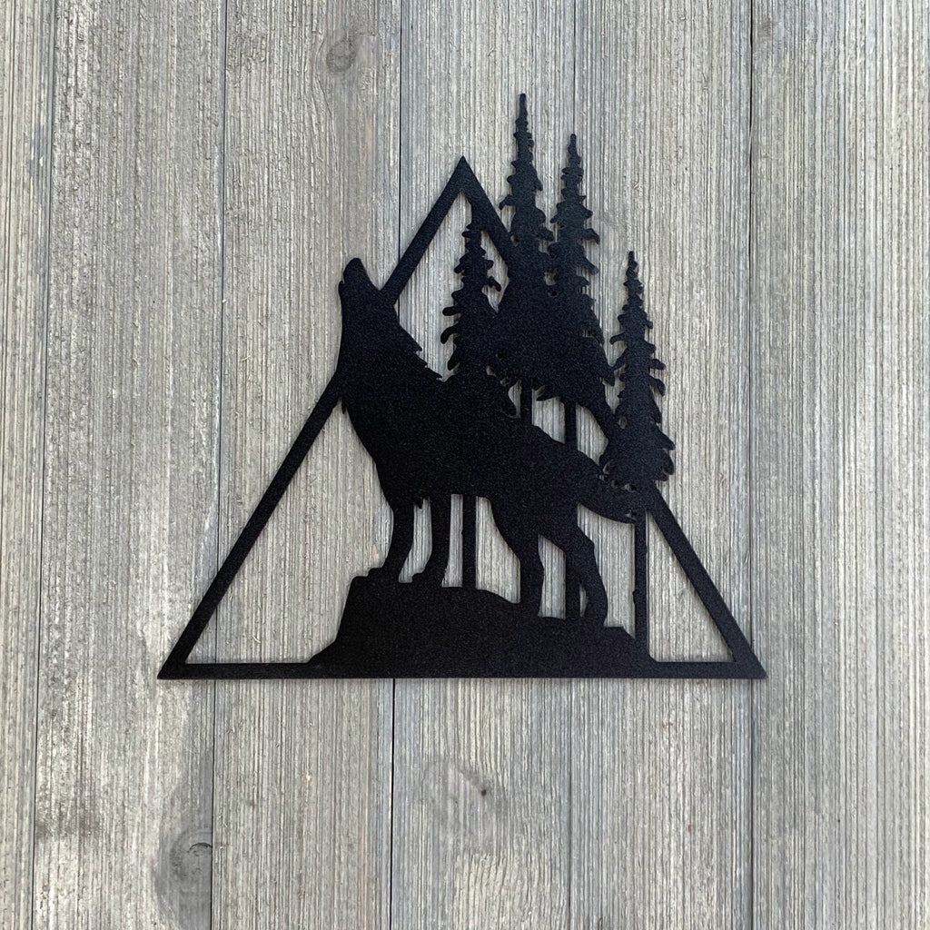 Animal Scene Metal Sign Cutouts - Powder Coated Metal Wilderness Scene Signs - A Stunning and Majestic 5 Pack Addition to Your Home Decor!