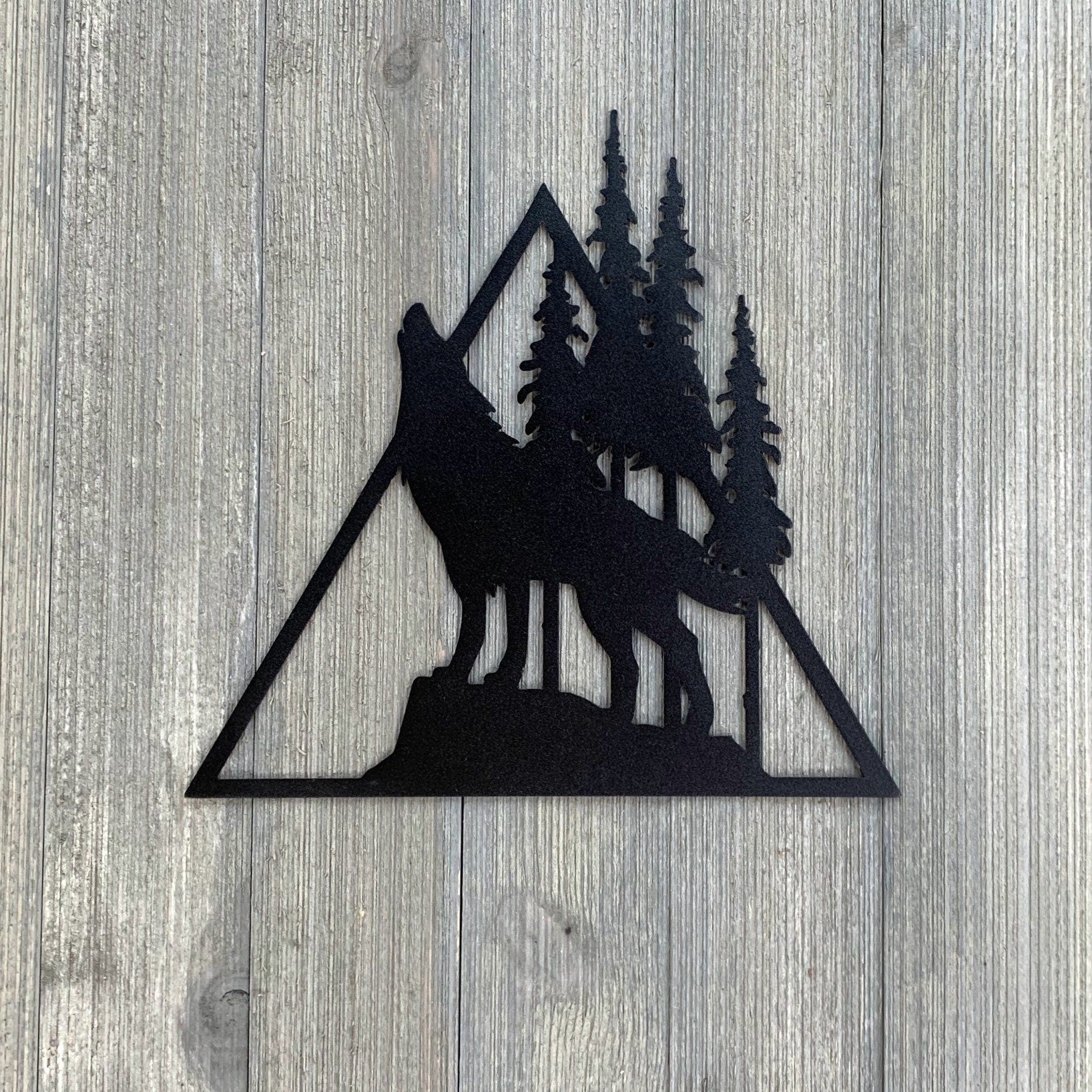 Animal Scene Metal Sign Cutouts - Powder Coated Metal Wilderness Scene Signs - A Stunning and Majestic 5 Pack Addition to Your Home Decor!
