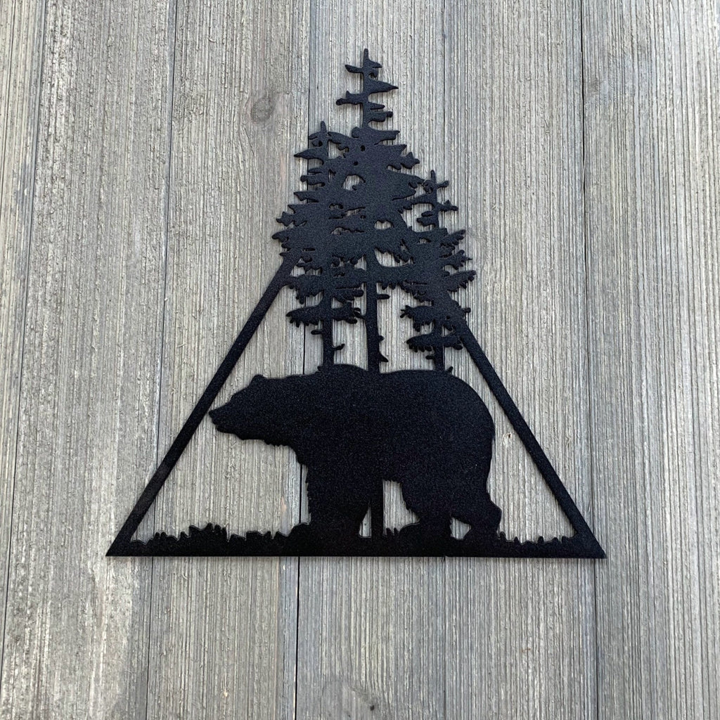 Animal Scene Metal Sign Cutouts - Powder Coated Metal Wilderness Scene Signs - A Stunning and Majestic 5 Pack Addition to Your Home Decor!