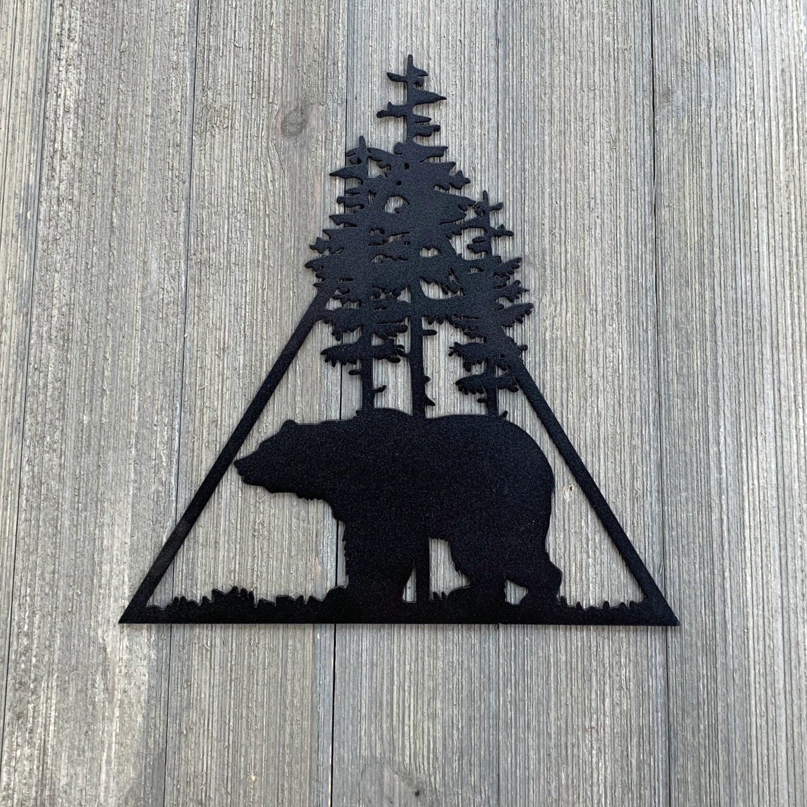 Animal Scene Metal Sign Cutouts - Powder Coated Metal Wilderness Scene Signs - A Stunning and Majestic 5 Pack Addition to Your Home Decor!