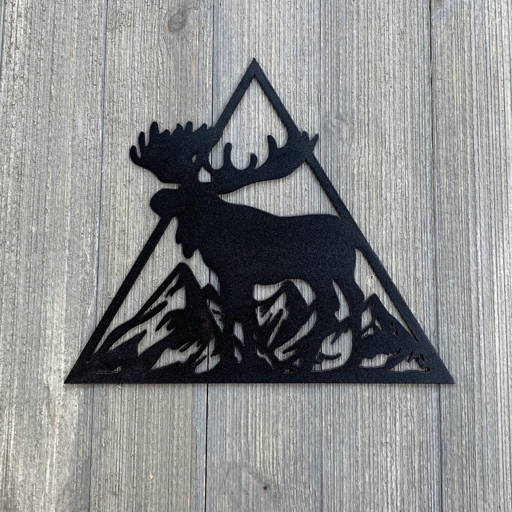 Animal Scene Metal Sign Cutouts - Powder Coated Metal Wilderness Scene Signs - A Stunning and Majestic 5 Pack Addition to Your Home Decor!