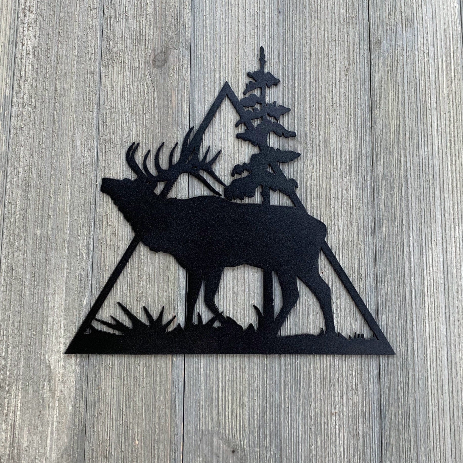 Animal Scene Metal Sign Cutouts - Powder Coated Metal Wilderness Scene Signs - A Stunning and Majestic 5 Pack Addition to Your Home Decor!