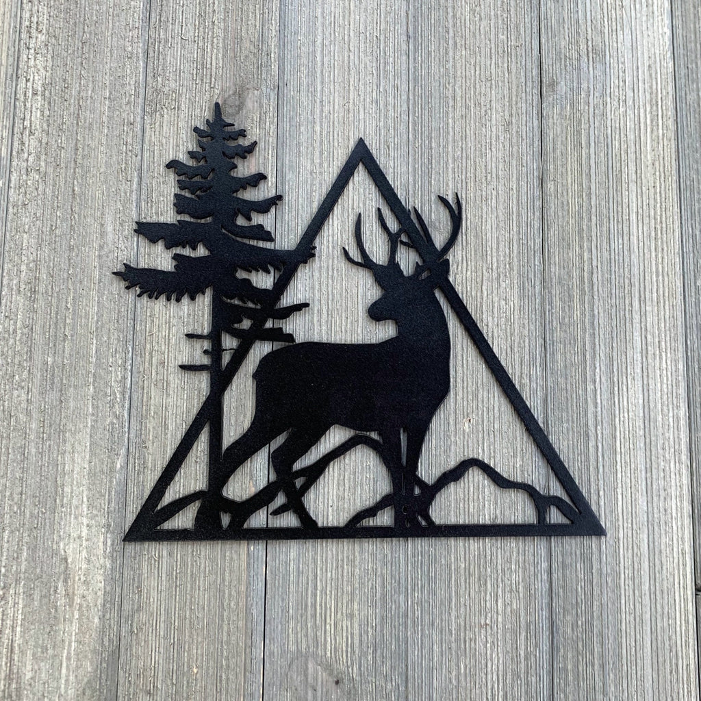 Animal Scene Metal Sign Cutouts - Powder Coated Metal Wilderness Scene Signs - A Stunning and Majestic 5 Pack Addition to Your Home Decor!
