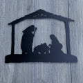 Manger Scene Metal Sign Cutout - Manger Decor - Christmas Decoration - Christmas Decor