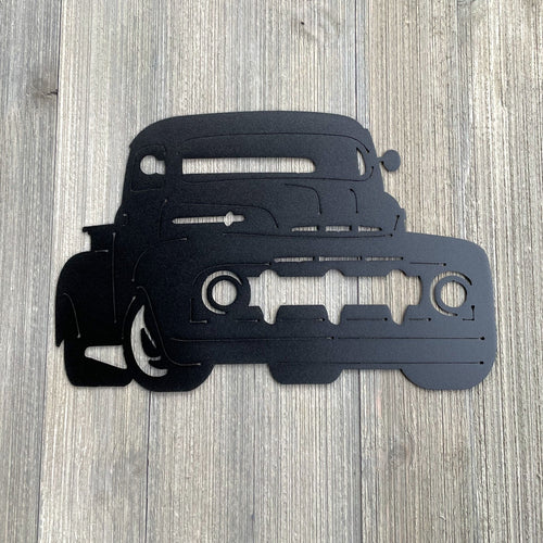 1952 Ford Truck Metal Sign Cutout - '52 Ford Pickup - Powder Coated Metal Sign - Nostalgic Design for Car Enthusiasts