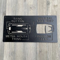 Anatomy of a Bullet Metal Sign Cutout - Detailed and Educational - Powder Coated Metal Sign - A Humorous Addition to Any Home Decor!