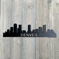 Denver Skyline Metal Sign Cutout - - Powder Coated for Durability