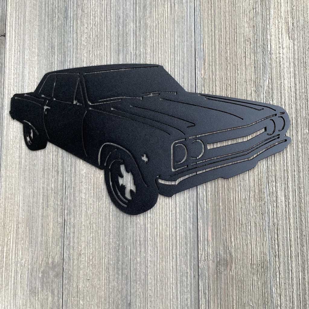 1965 Chevelle Metal Sign Cutout - 65 Chevelle Powder Coated Metal Sign - Classic Design for Car Enthusiasts