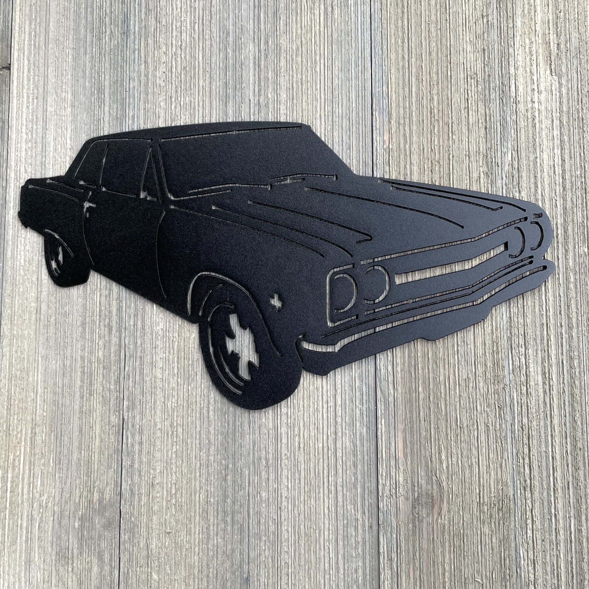 1965 Chevelle Metal Sign Cutout - 65 Chevelle Powder Coated Metal Sign - Classic Design for Car Enthusiasts
