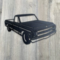 1970 Chevy C10 Metal Sign Cutout - '70 C10 Powder Coated Metal Sign - Retro Design for Truck Enthusiasts
