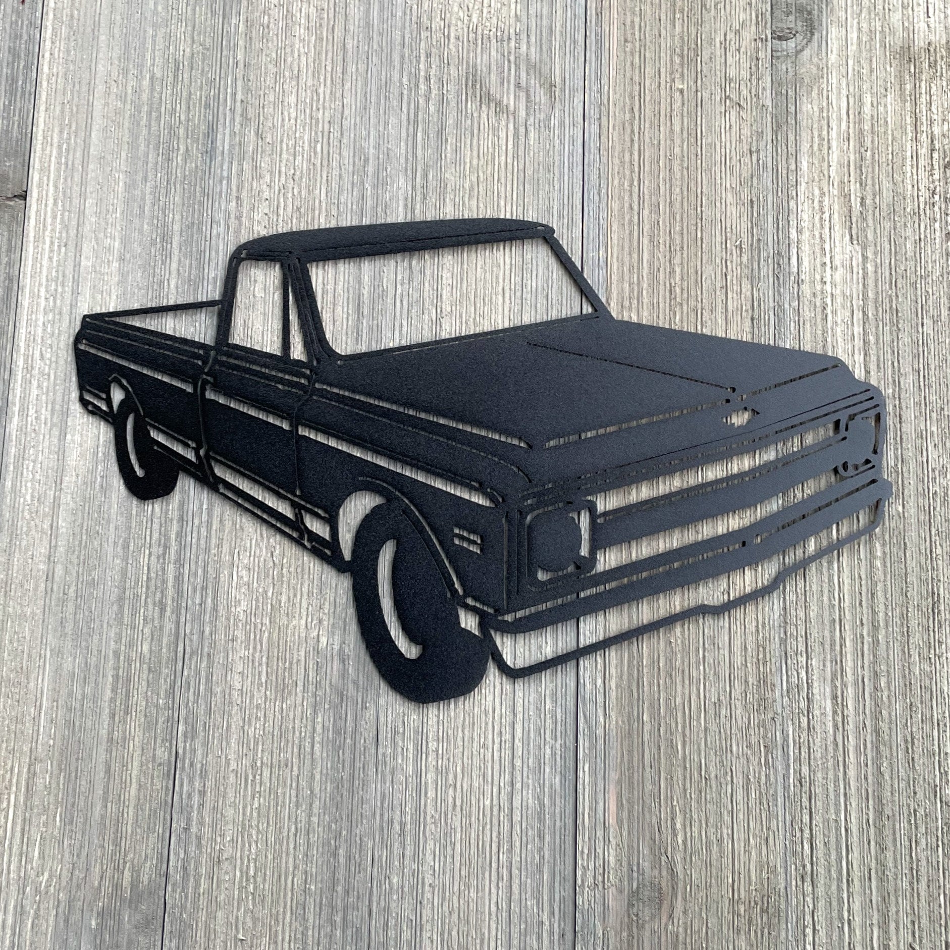 1970 Chevy C10 Metal Sign Cutout - '70 C10 Powder Coated Metal Sign - Retro Design for Truck Enthusiasts