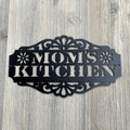 Mom's Kitchen Metal SIgn Cutout - Powder Coated Metal Mom's Kitchen Sign - A Heartwarming Home Decor Piece for Any Mother!