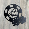 Las Vegas Metal Sign Cutout - Powder Coated for Durability