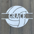 Personalized Volleyball Monogram Metal Sign - Custom Volley Ball Name sign - Sports Team - Volleyball Lover -