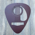 Acoustic Guitar Pick Metal Sign Cutout - Add a Musical Touch to Your Space - Guitar Player - Music Lover - Music Studio - Recording Studio