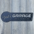 Dad's Garage Open 24 Hours Metal Sign Cutout - Gift For Dad - Vintage Design for Automotive Workshops,Garages, Shop and Man Caves