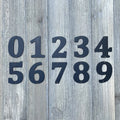 Classic House Numbers-Apartment Numbers-Address Sign Metal Sign Cutout - Classic Charm: House Number Metal Sign in a Timeless Font