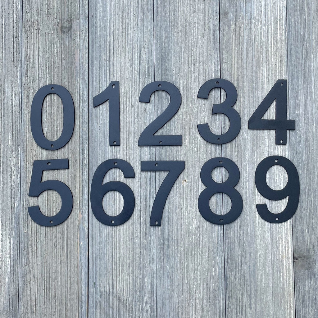 Modern House Numbers - Apartment Numbers - Address Sign Metal Sign Cutout - House Renovation - Easy Home Changes - Outside Decor -