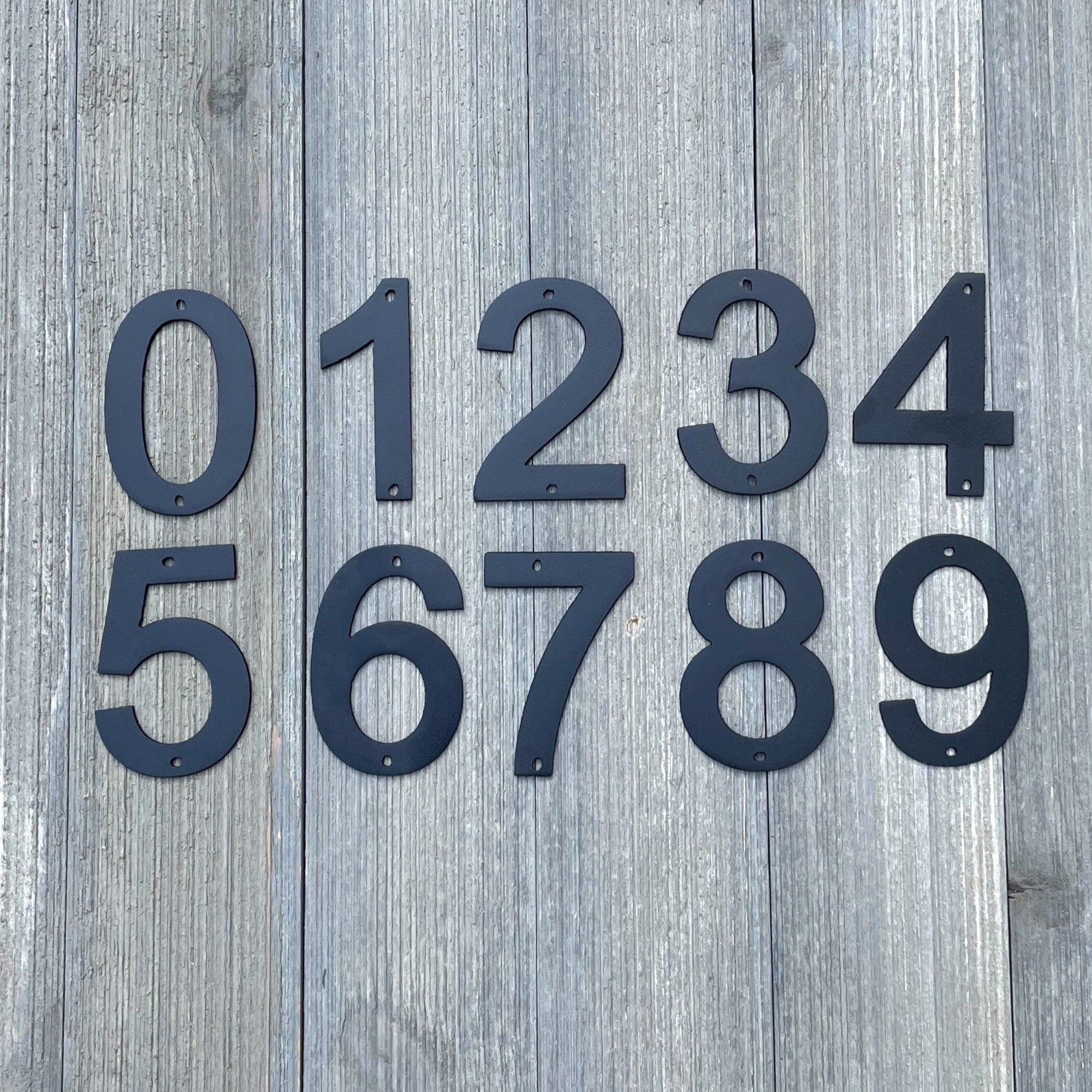 Modern House Numbers - Apartment Numbers - Address Sign Metal Sign Cutout - House Renovation - Easy Home Changes - Outside Decor -