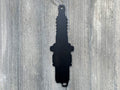Sparkplug Metal Sign Cutout - Classic Design for Mechanics and Car Enthusiasts