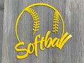 Softball Metal Sign Cutout - Hit it Out of the Park with Our Handcrafted Softball Metal Sign - Softball Lover - Sport Teams - Team Gifts