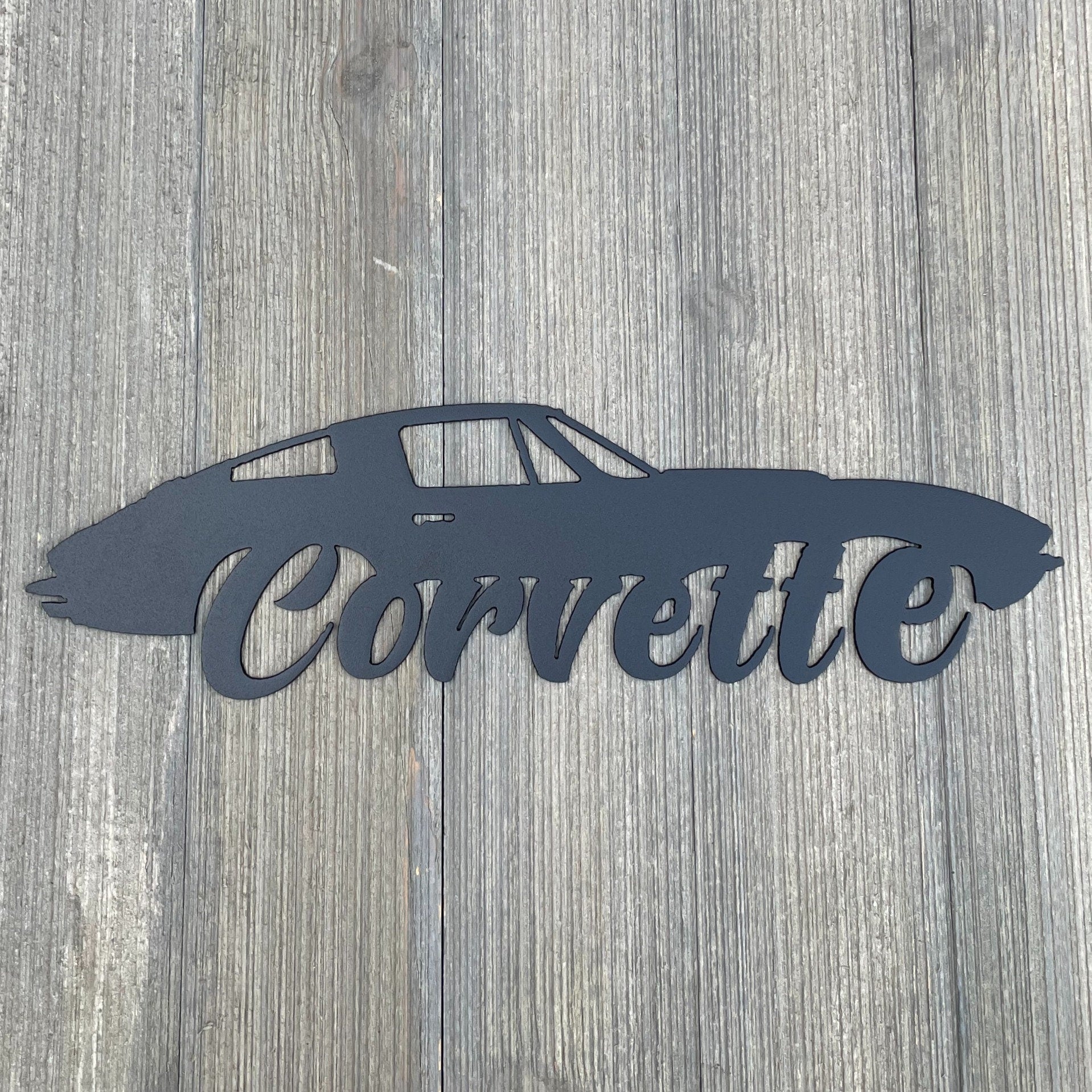1963-1967 Corvette C2 Metal Sign Cutout