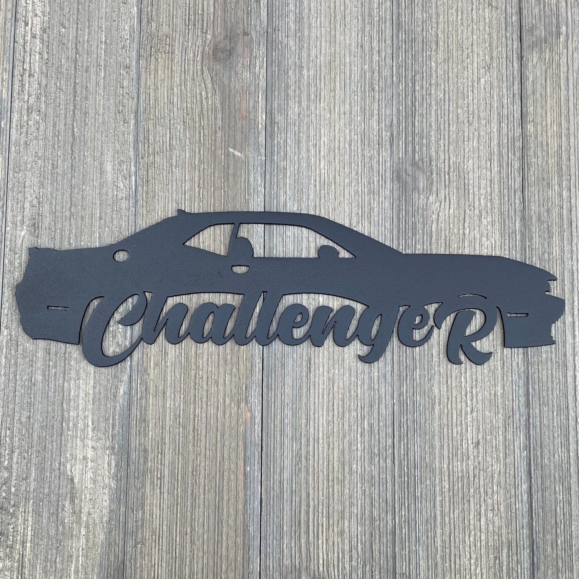 3rd Generation Challenger Metal Sign Cutout 2008-Present