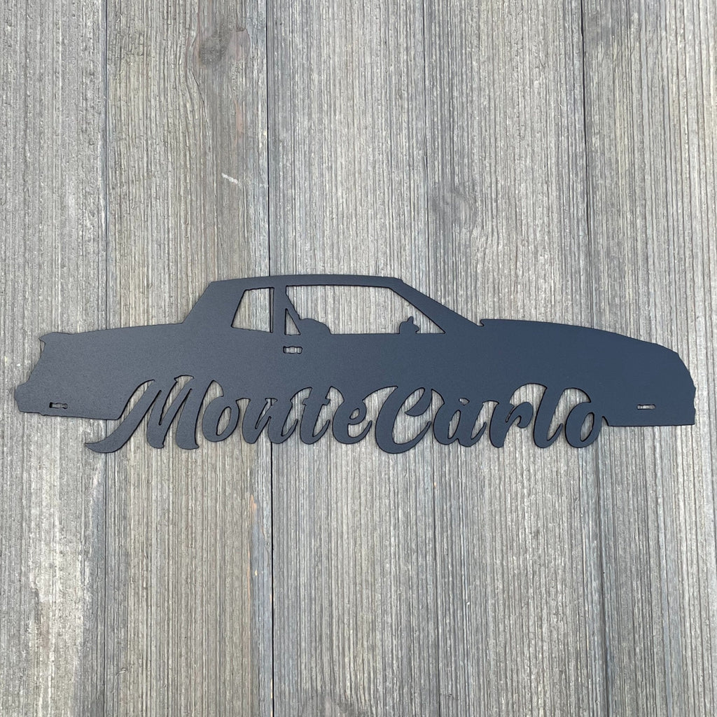 Third Generation Monte Carlo - 1978-1980 - Metal Sign Cutout