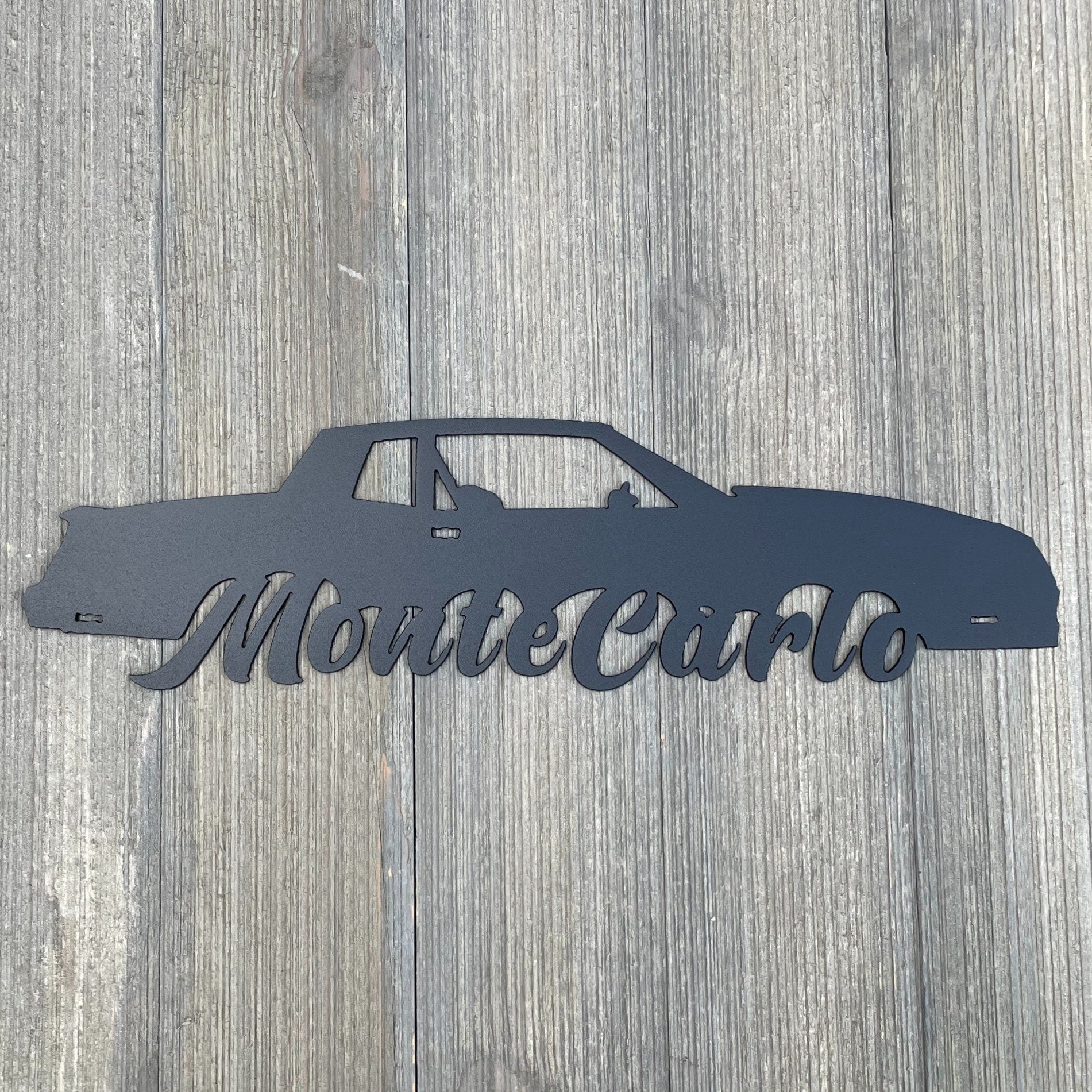 Third Generation Monte Carlo - 1978-1980 - Metal Sign Cutout