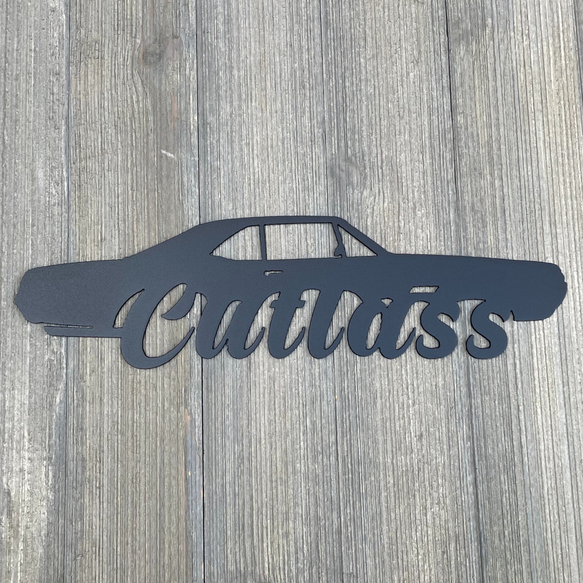 1966 Oldsmobile Cutlass Metal Sign Cutout