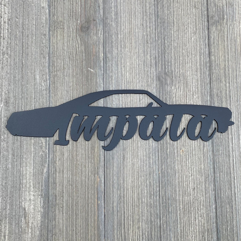 1965 Chevy Impala Metal Sign Cutout