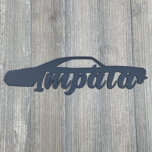 1965 Chevy Impala Metal Sign Cutout