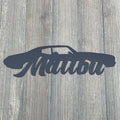 1972 Malibu Classic: Metal Sign Cutout (Second Generation 1968-1972)