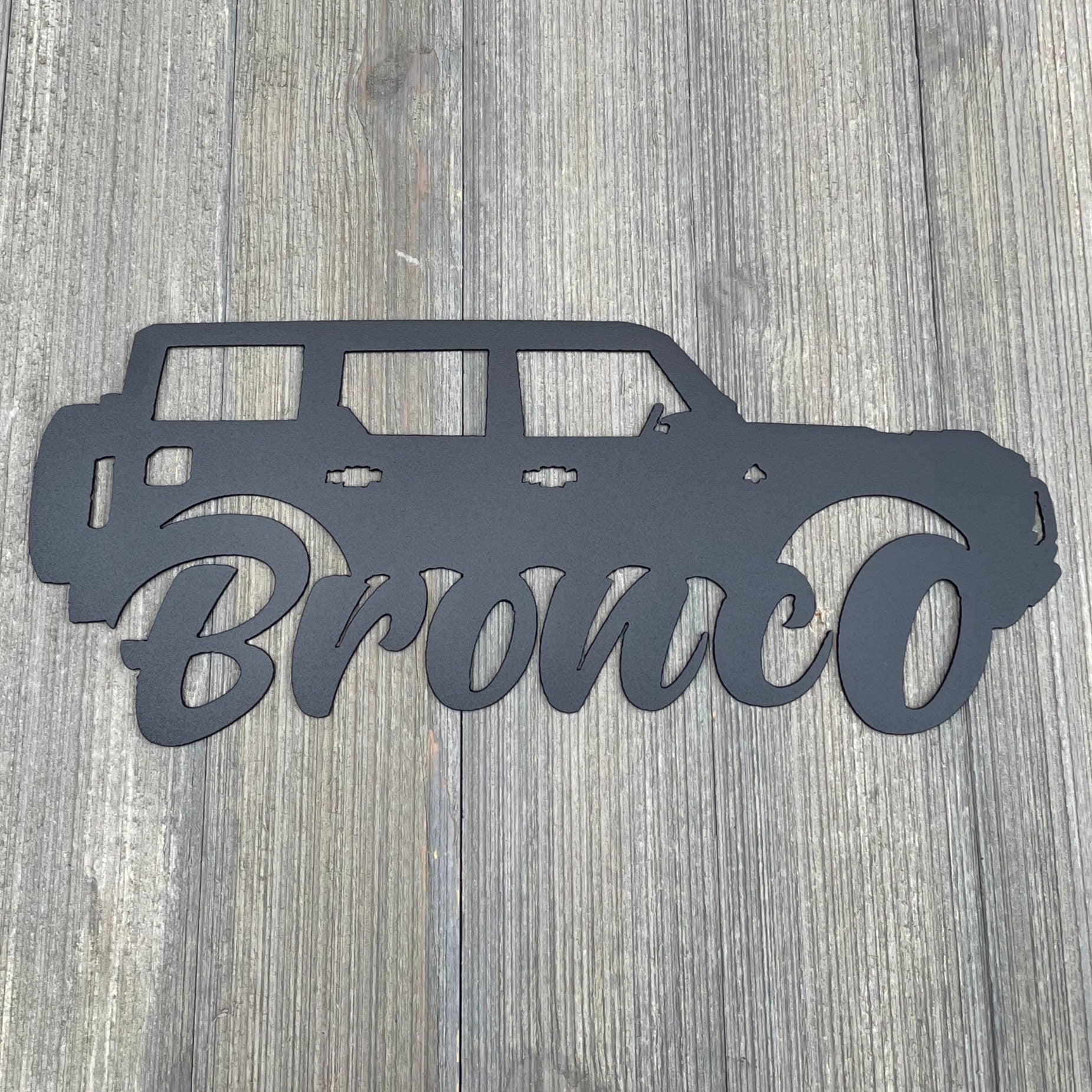 6th Gen 4-Door Bronco Expedition: Metal Sign Cutout (2021-Present)