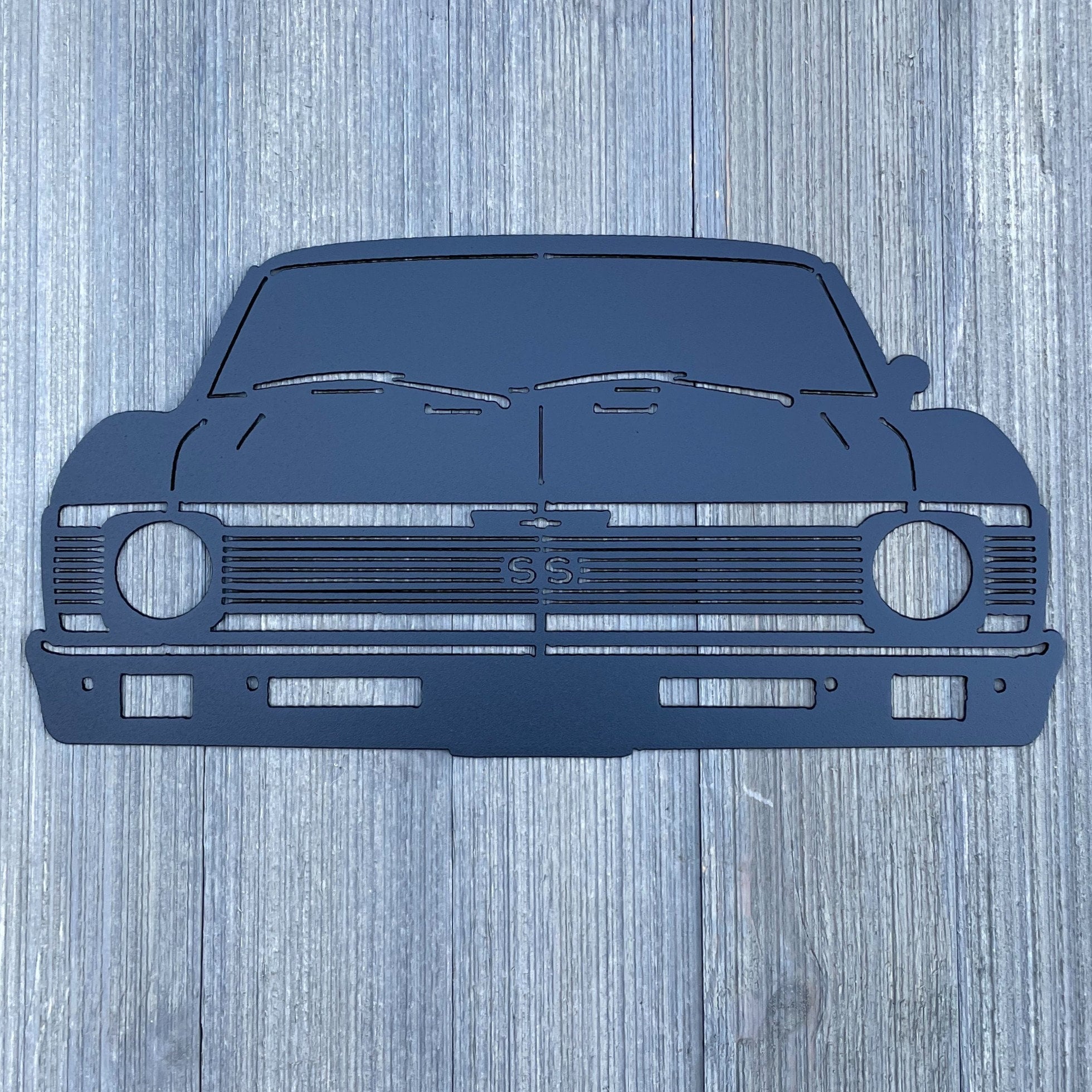 1969 Nova SS Classic: Metal Sign Cutout (Third Generation 1968-1974)