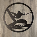 Wake Board Metal Sign Cutout - Gift For Wakeboarder