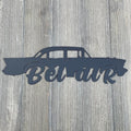 4 Door Chevy Bel Air Metal Sign Cutout
