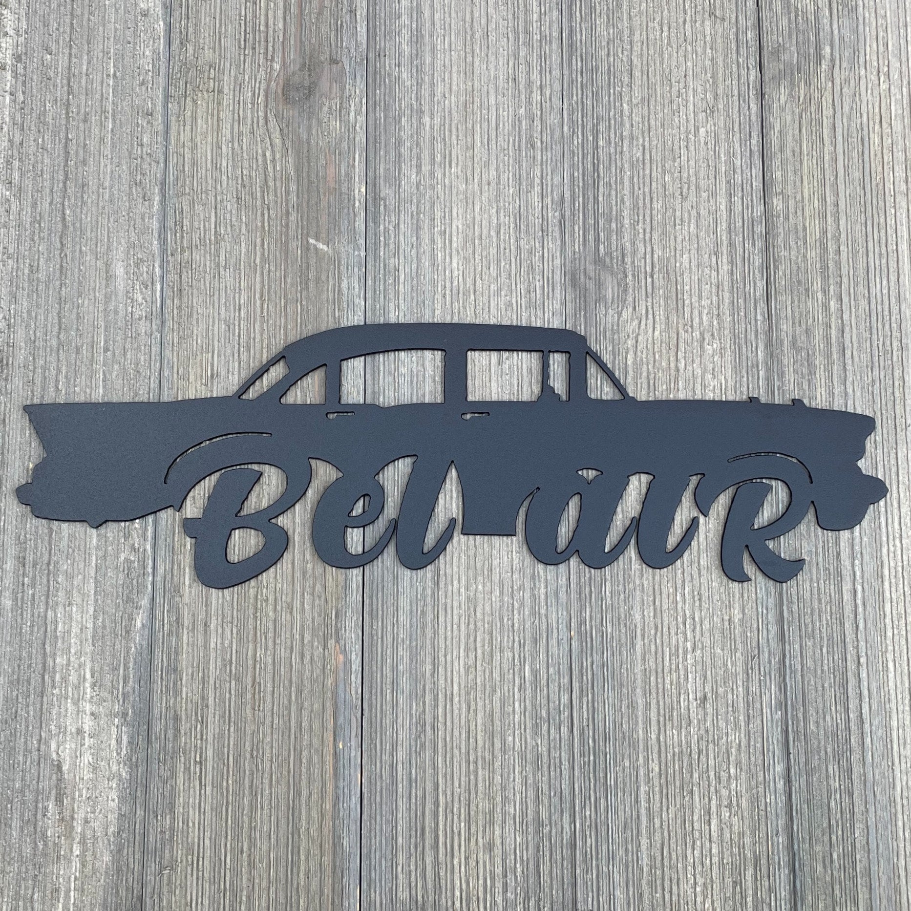 4 Door Chevy Bel Air Metal Sign Cutout